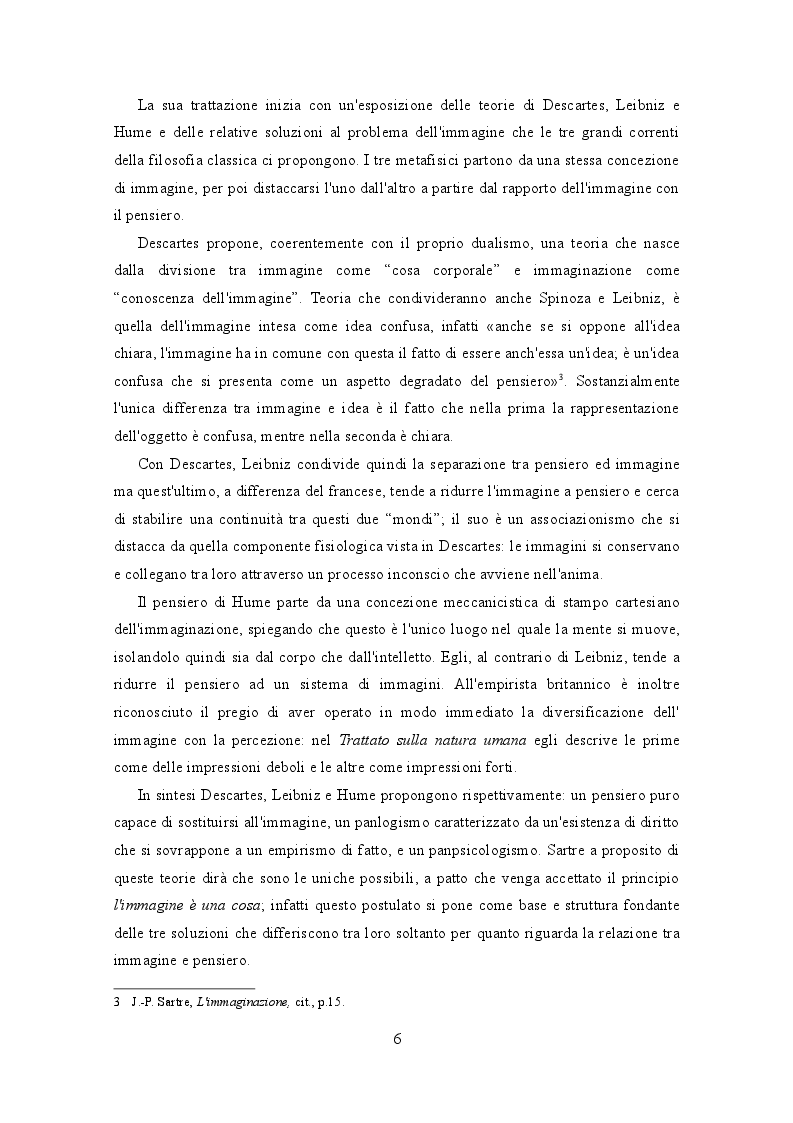 Estratto dalla tesi: Immaginazione e immaginario: Sartre e il concetto di immagine