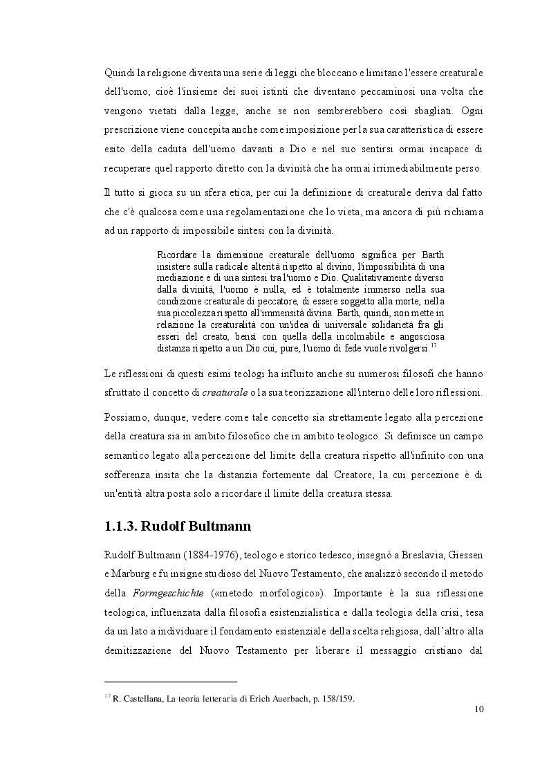 Estratto dalla tesi: Il realismo creaturale nei romanzi di Federigo Tozzi