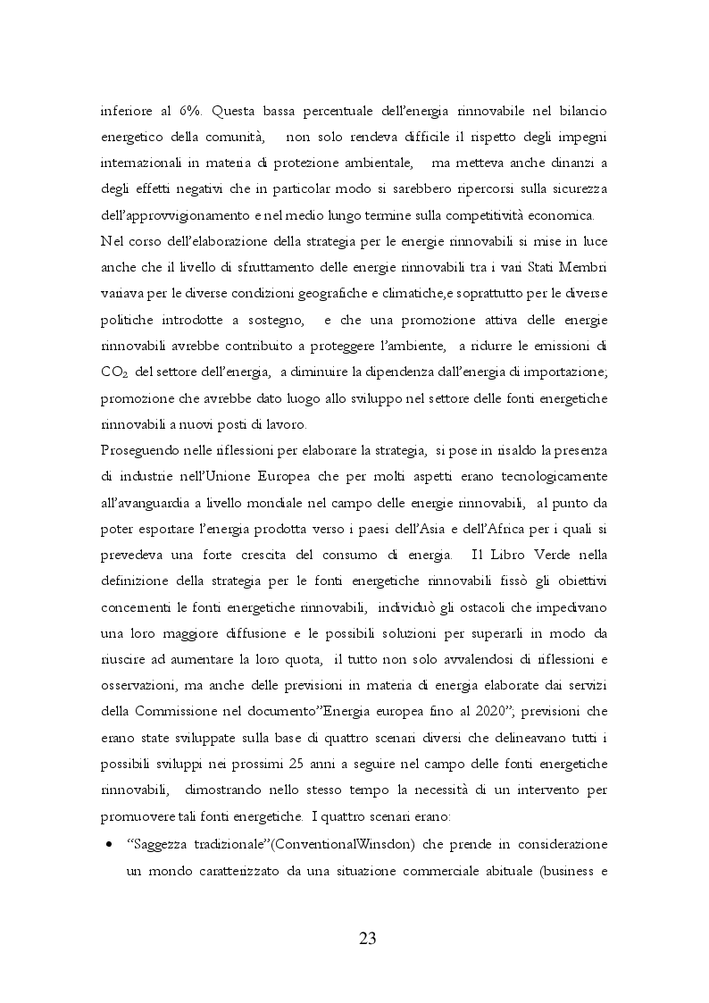 Estratto dalla tesi: Le politiche energetiche europee e nazionali: quali strategie?