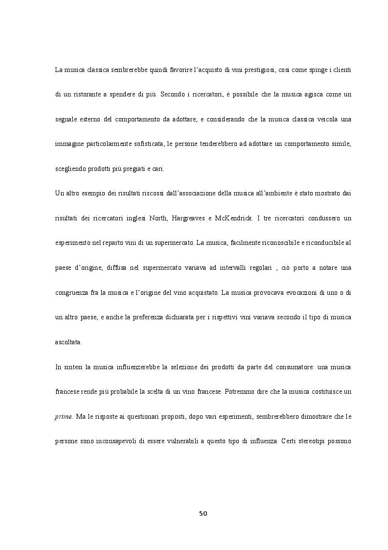 Estratto dalla tesi: Polisensualismo: il coinvolgimento dei sensi nella persuasione del consumatore