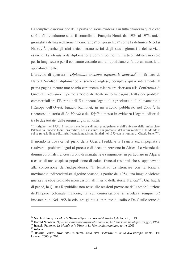 Estratto dalla tesi: Le Monde diplomatique e il dibattito su informazione e disinformazione