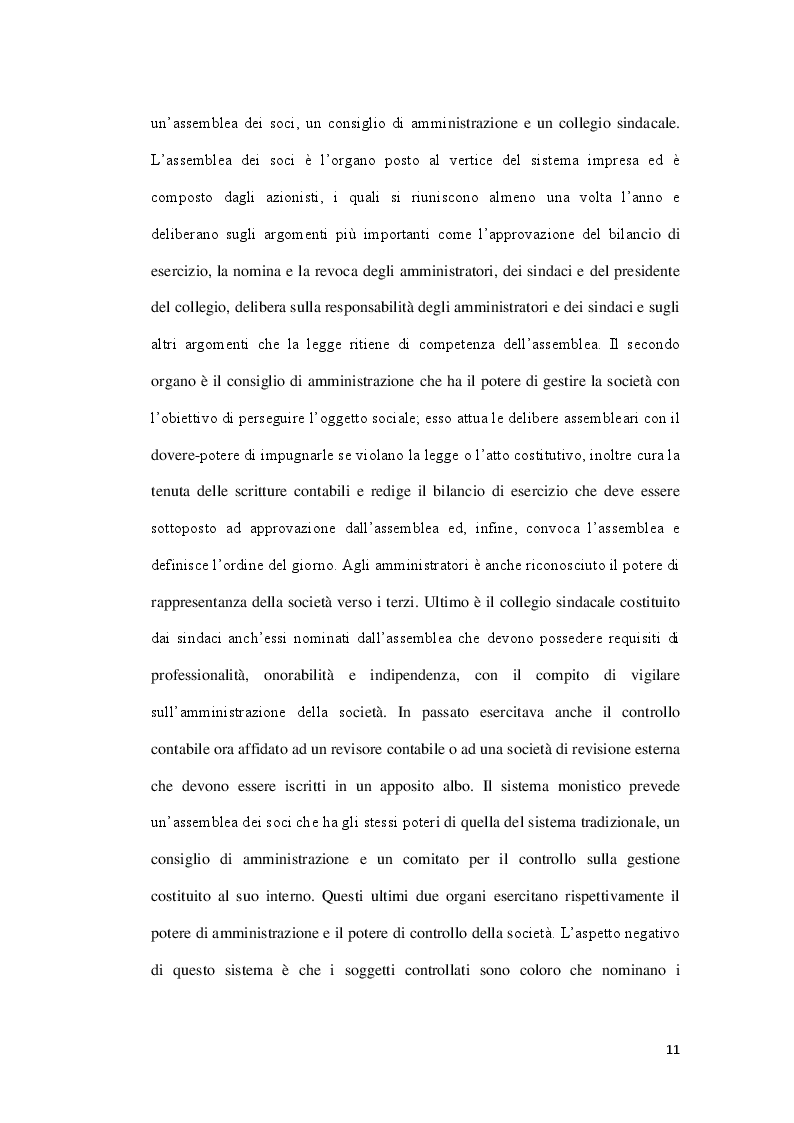 Estratto dalla tesi: Separazione tra proprietà e controllo. Incentivi manageriali e competizione di mercato