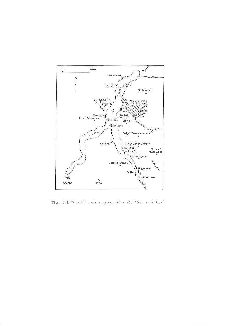 Anteprima della tesi: Studio Geo-giacimentologico delle mineralizzazioni a solfuri dell'area tra Bellano e Dervio e dell'Alta Valsassina, Pagina 4