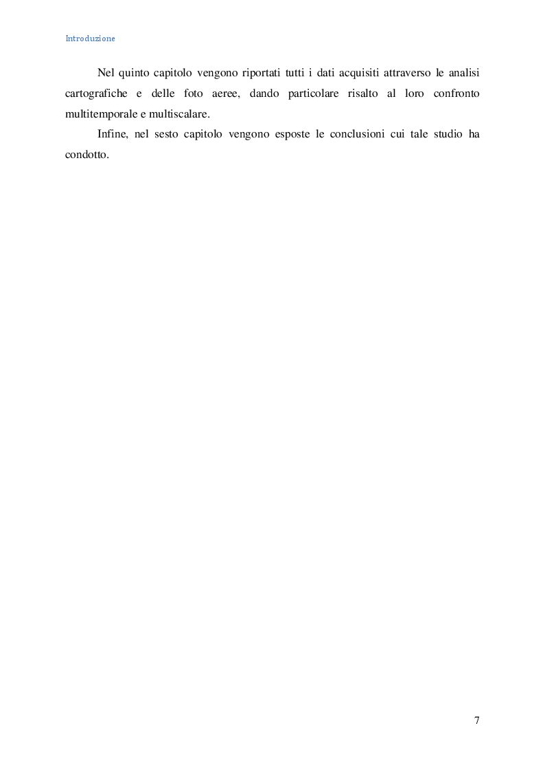 Anteprima della tesi: Analisi geografico-fisica multitemporale del Torrente Dendalo, Pagina 3