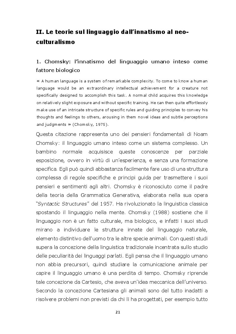 Estratto dalla tesi: L’evoluzione del linguaggio e della comunicazione, rivalutare gli aspetti culturali?