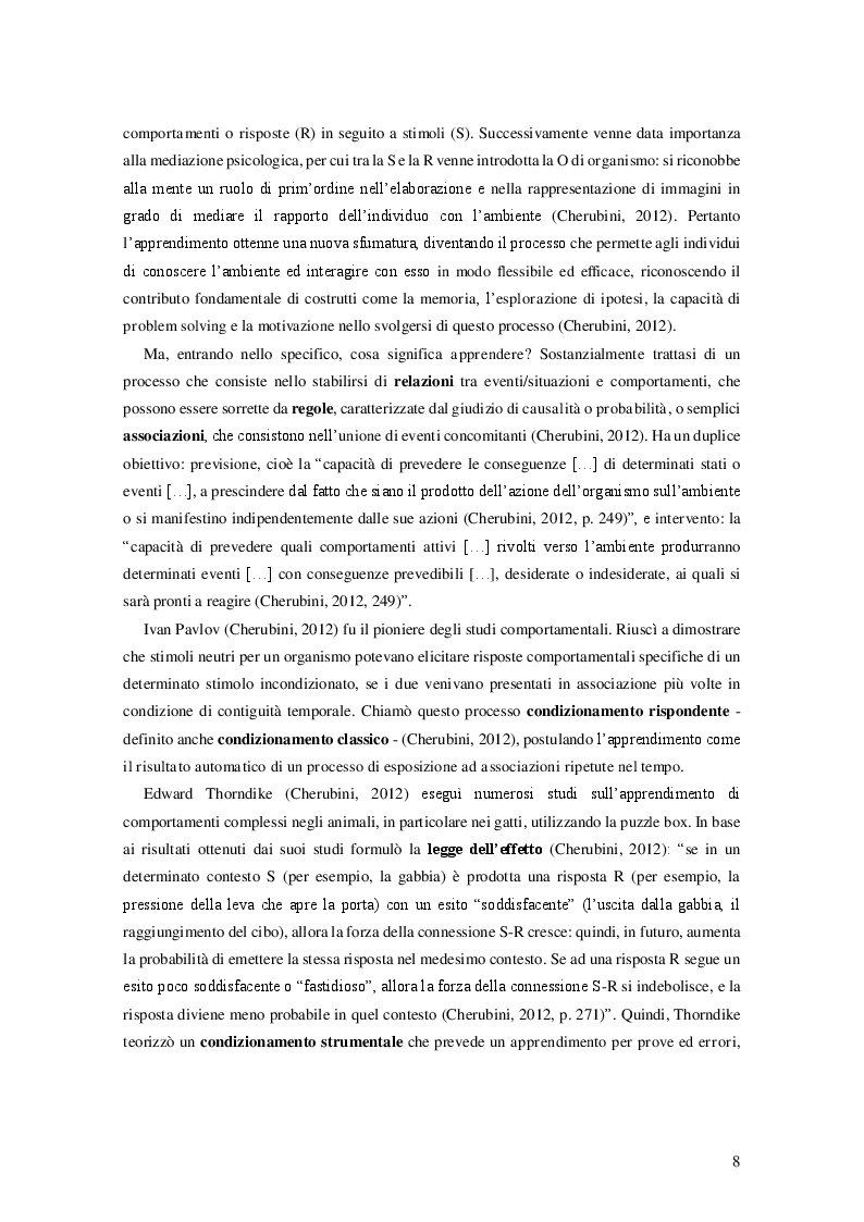 Estratto dalla tesi: Rinforzo vicario: strutture cerebrali correlate e relazione con empatia