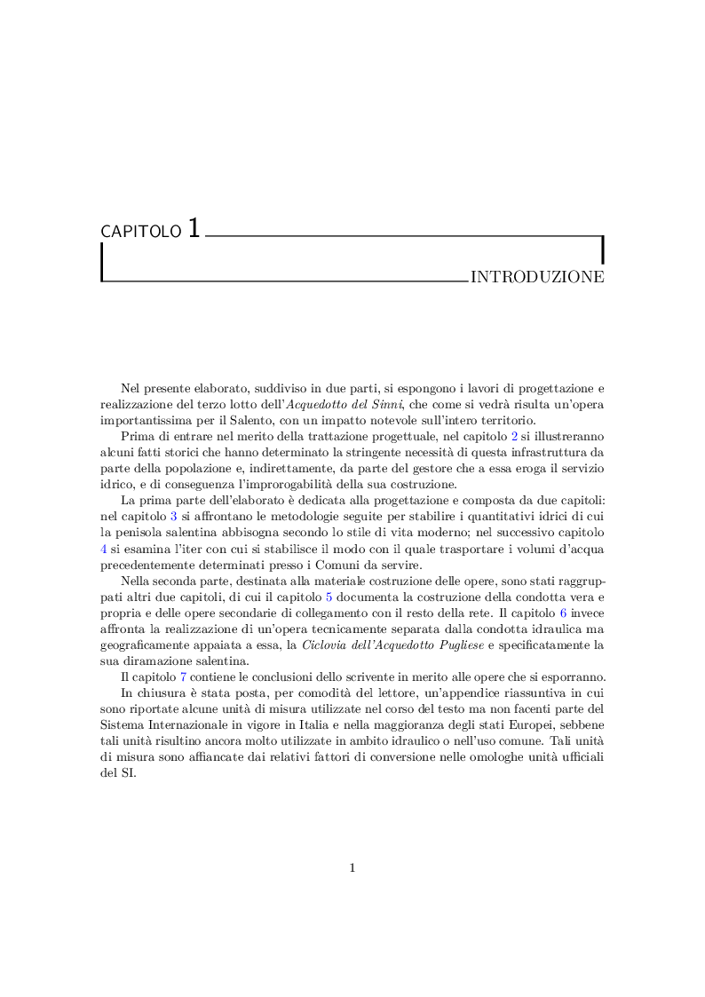 Estratto dalla tesi: Acquedotto del Sinni terzo lotto