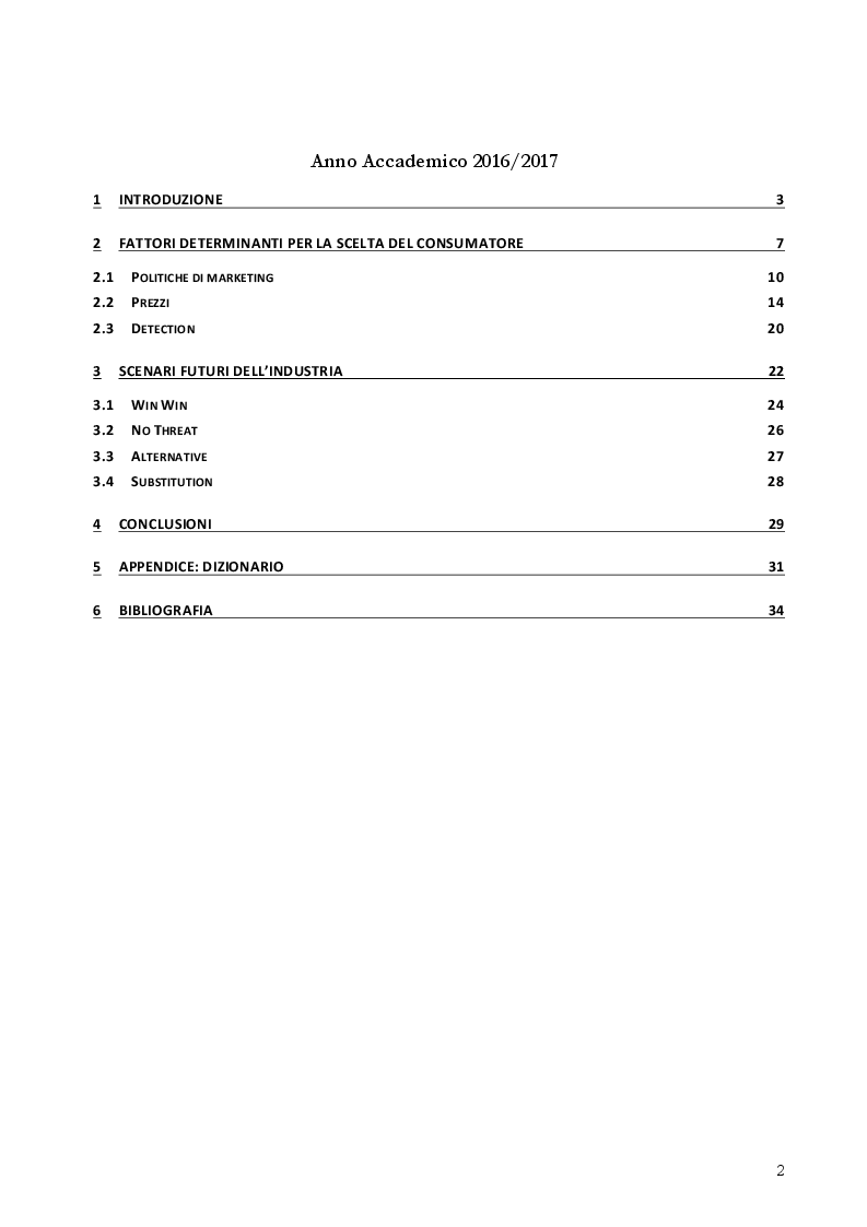 Indice della tesi: Industria dei diamanti: rischi ed opportunità di investimento., Pagina 1
