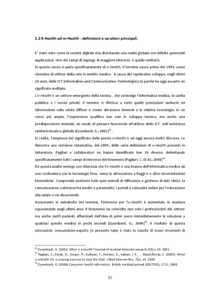 Estratto dalla tesi: Nutritional e-Health e m-Health: rischi ed opportunità dell’educazione alimentare nell’era digitale.
