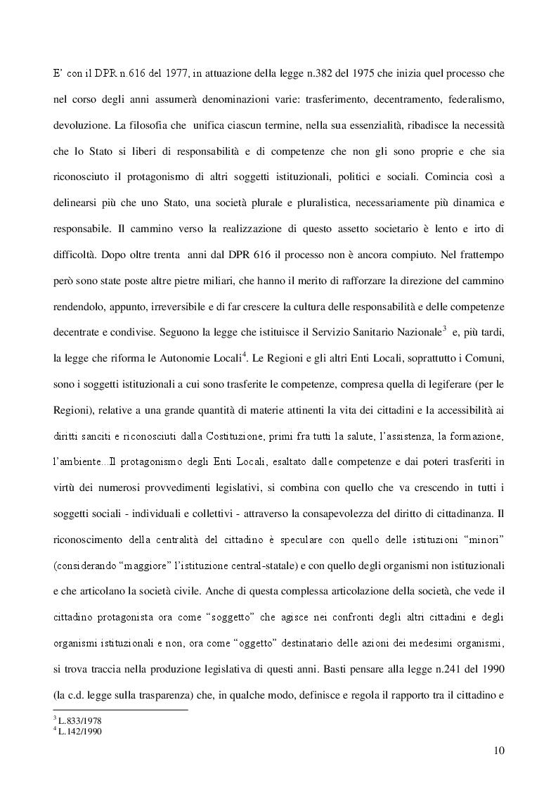 Estratto dalla tesi: Il ''mestiere'' dell'assistente sociale e la funzione dirigenziale