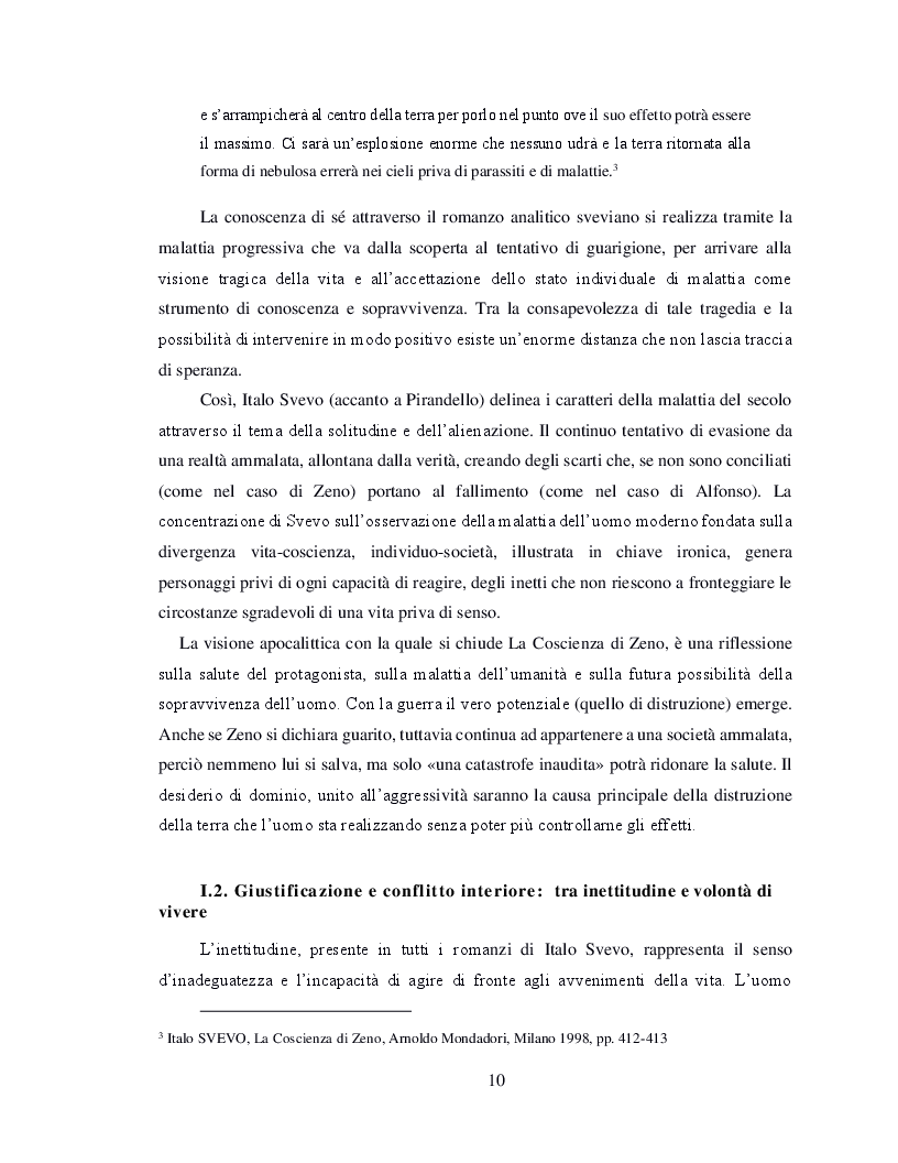 Estratto dalla tesi: Il flusso della coscienza in Italo Svevo e Marcel Proust