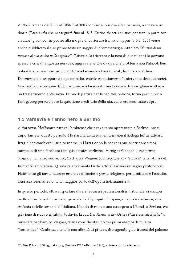 Estratto dalla tesi: Traum. Krankheit. Fantasie. Un'analisi filologica dei Nachtstücke di E.T.A. Hoffmann
