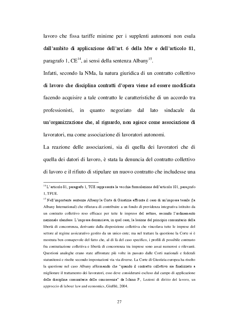 Estratto dalla tesi: Il lavoro economicamente dipendente: riconoscimenti e prospettive