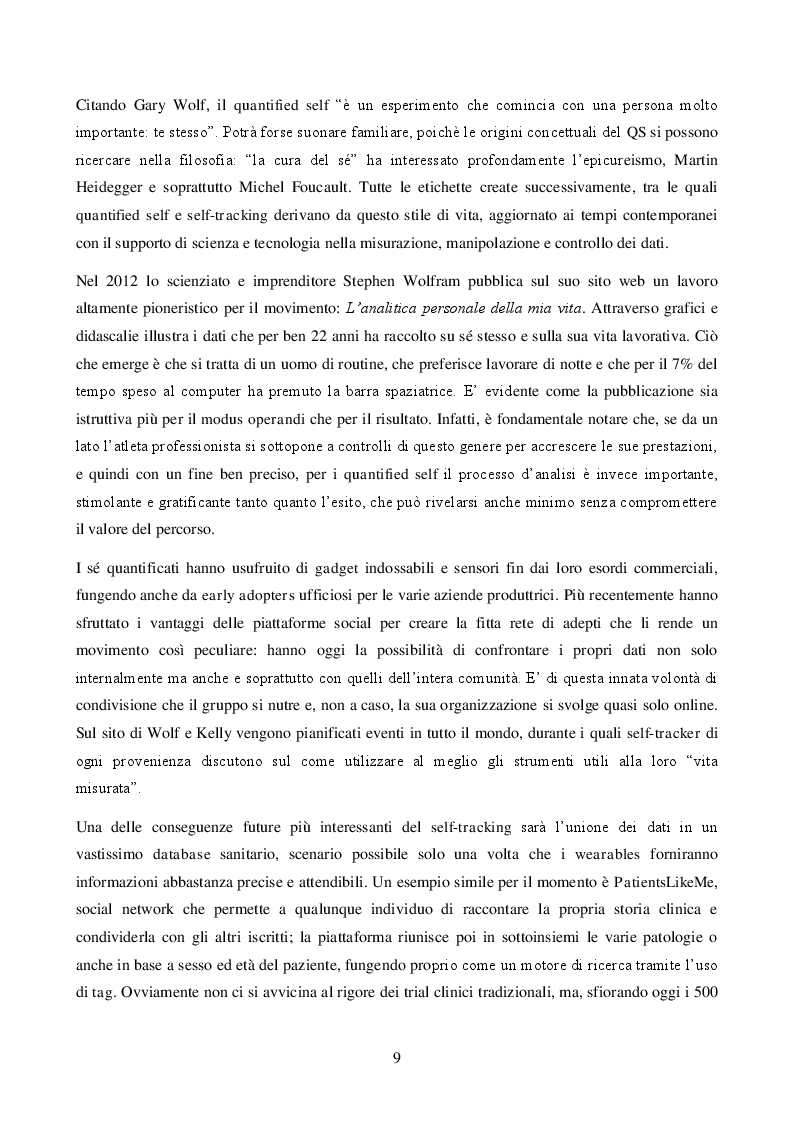 Estratto dalla tesi: Effetti della wearable technology su comunicazione e società