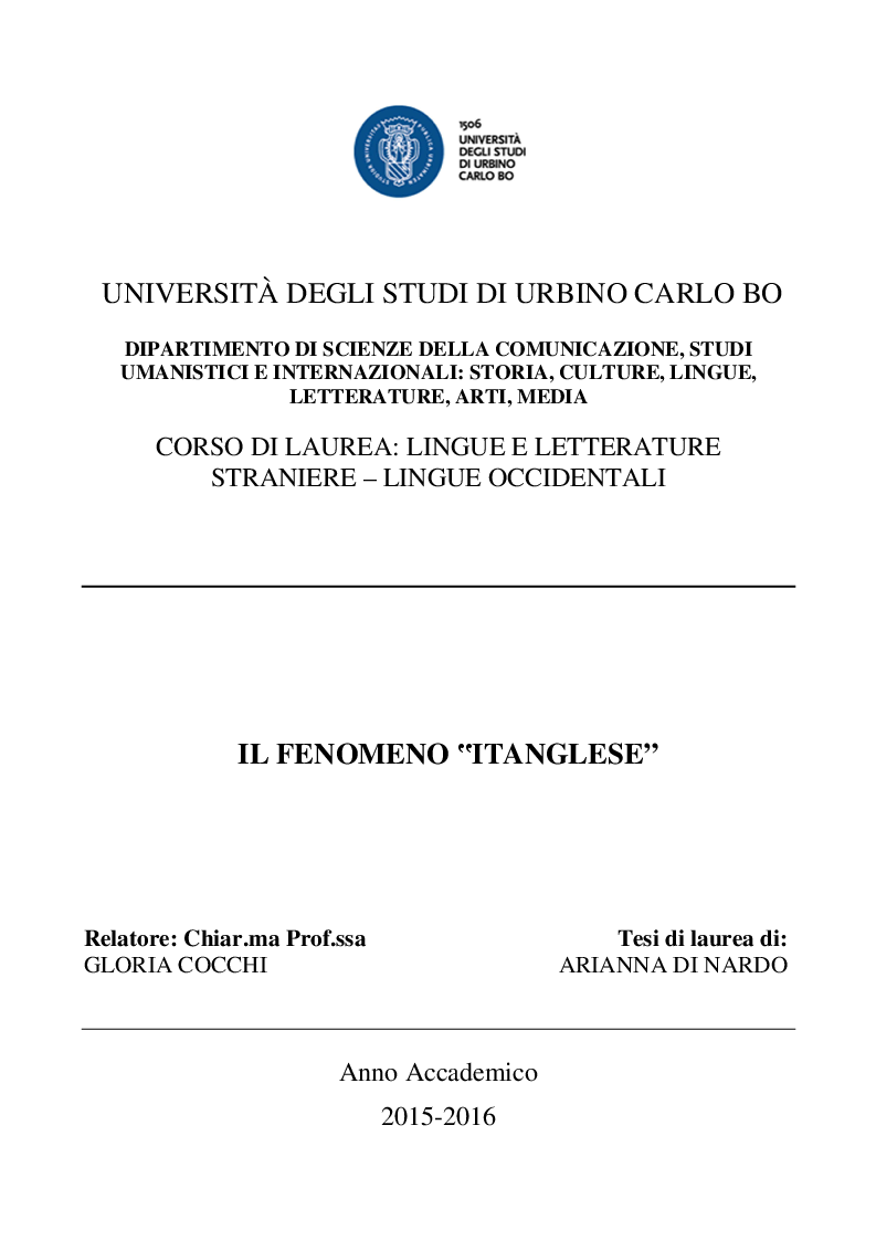 tesi gratis da tesionline