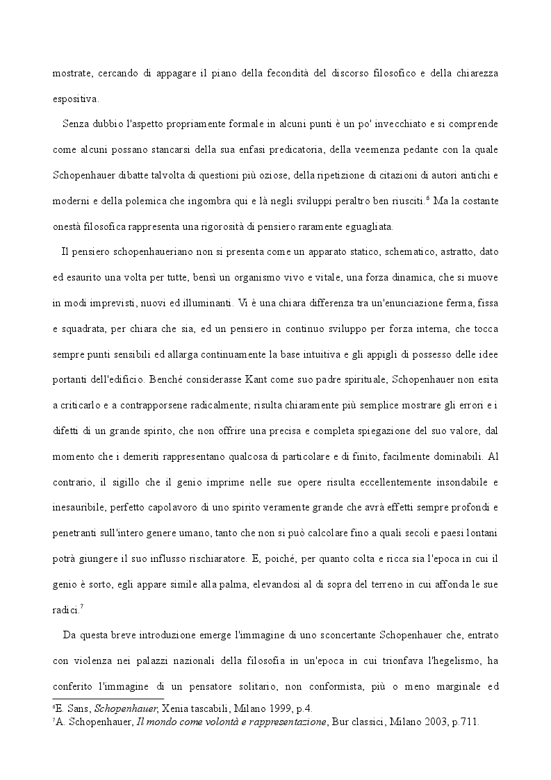 Estratto dalla tesi: L'orizzonte etico schopenhaueriano. Confronto critico tra la morale di Arthur Schopenhauer e la fondazione etica kantiana
