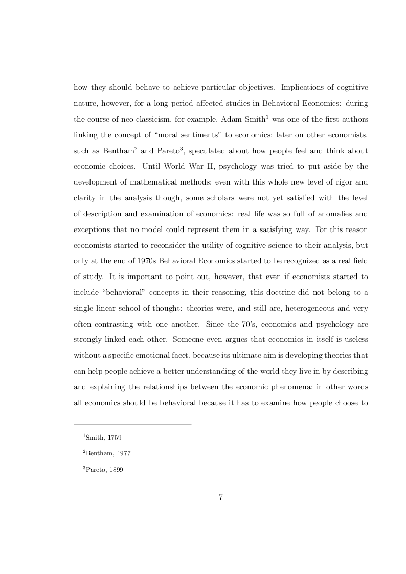 Estratto dalla tesi: Economists' suggestions: how they influence people and social behavior