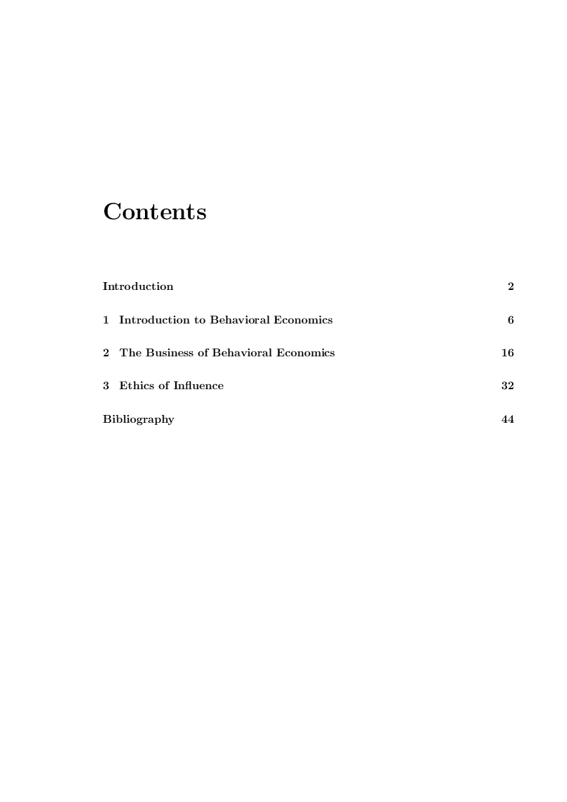 Indice della tesi: Economists' suggestions: how they influence people and social behavior, Pagina 1