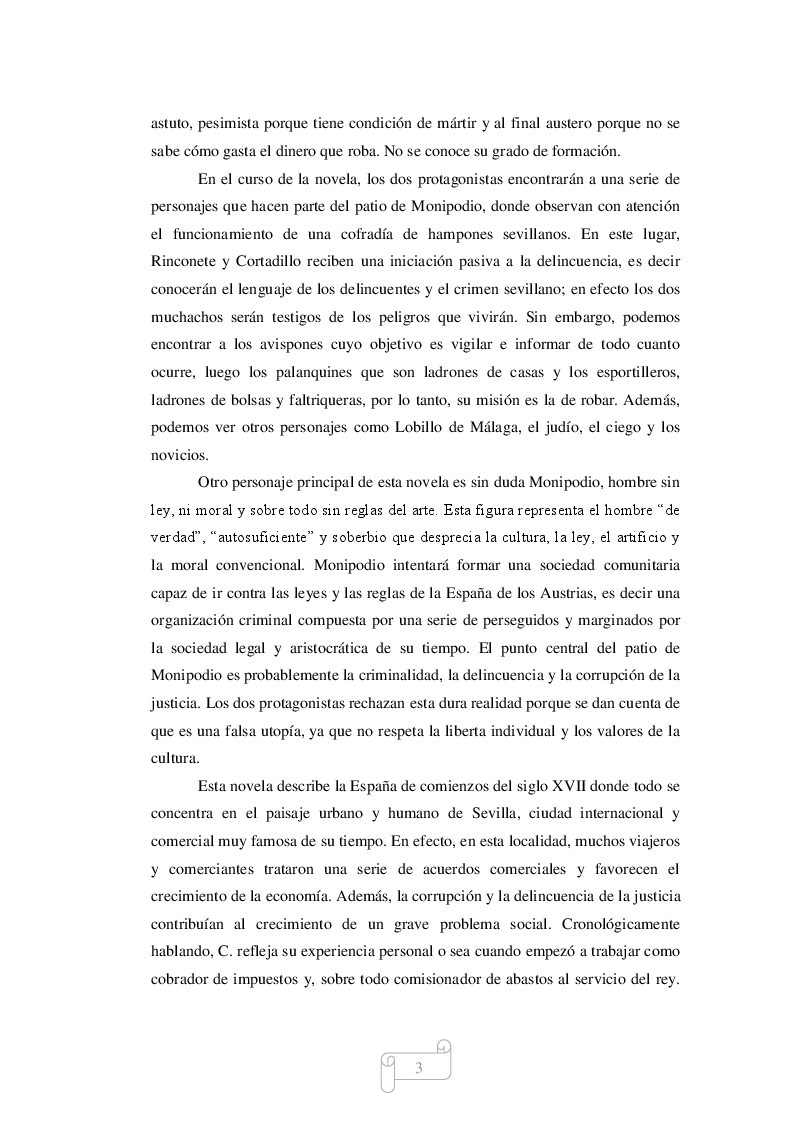 Estratto dalla tesi: El Pícaro Cervantino