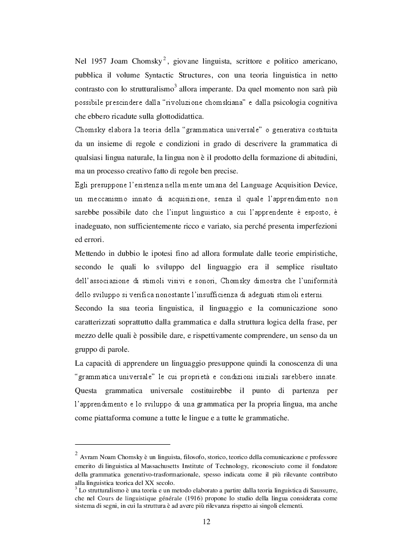 Estratto dalla tesi: Glottodrama. Un approccio comunicativo all'insegnamento della L2