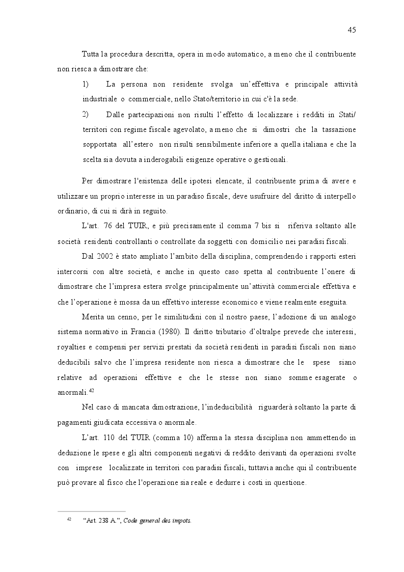 Anteprima della tesi: I paradisi fiscali: territori e normative, Pagina 5