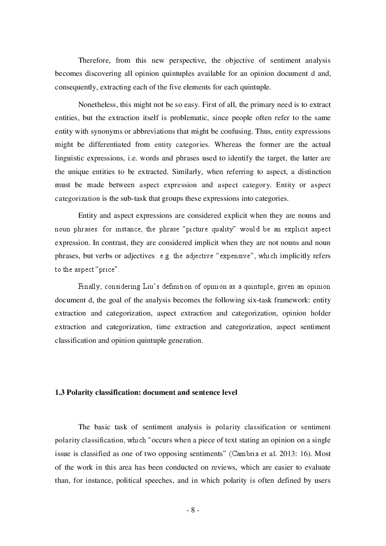 Estratto dalla tesi: Sentiment Analysis: Polarity Classification of TripAdvisor's Hotel Reviews
