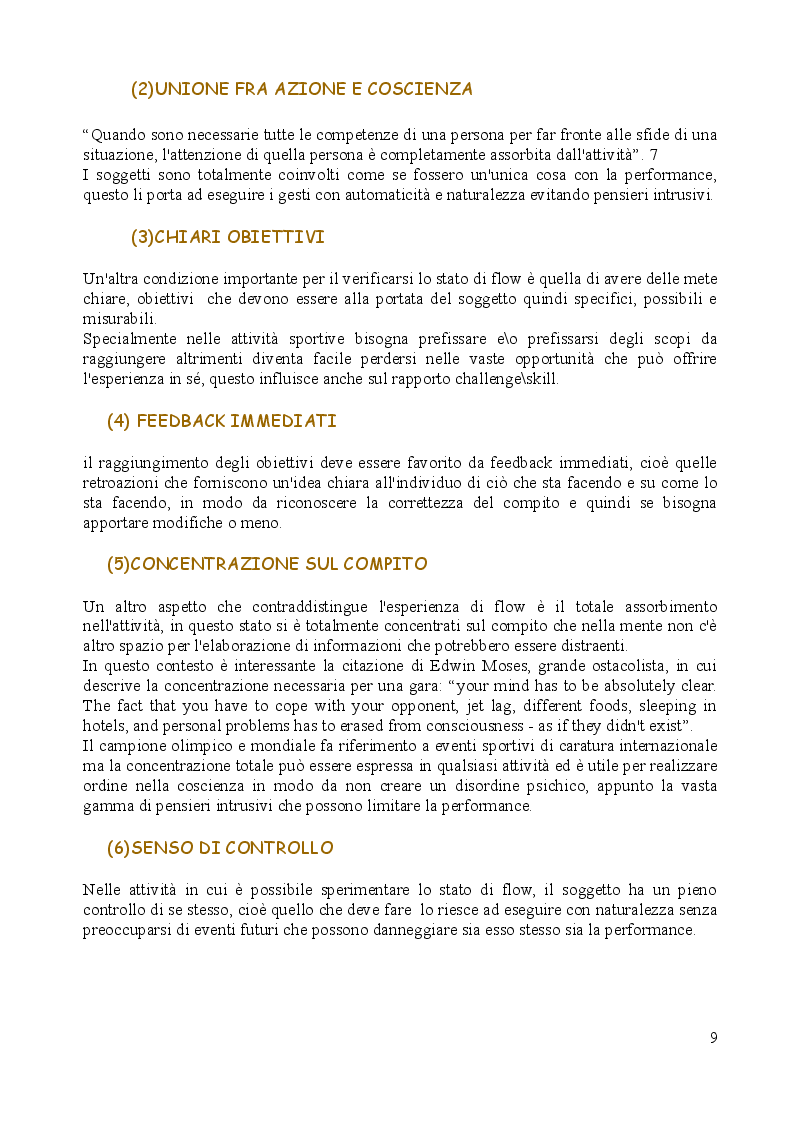 Estratto dalla tesi: Binomio mente-corpo nello sport: per un benessere psico-fisico