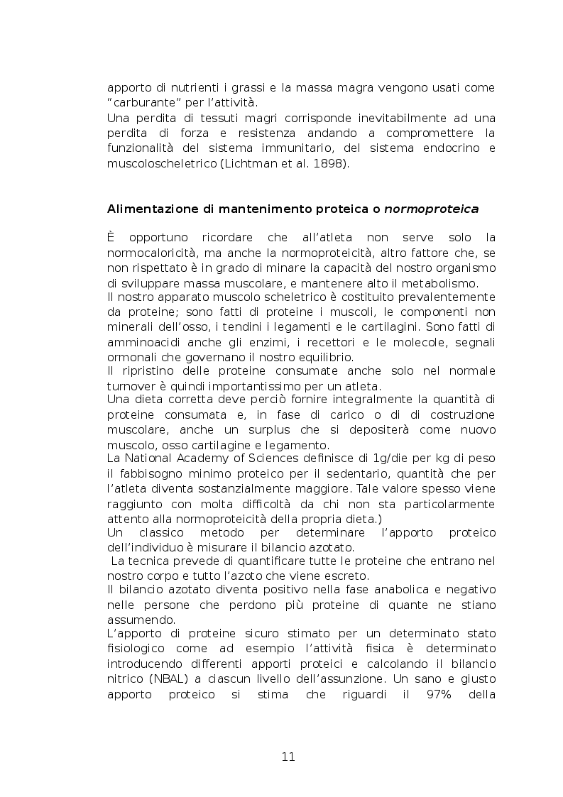 Estratto dalla tesi: Evidenze nutrizionali per il recupero muscolare nell'atleta di endurance