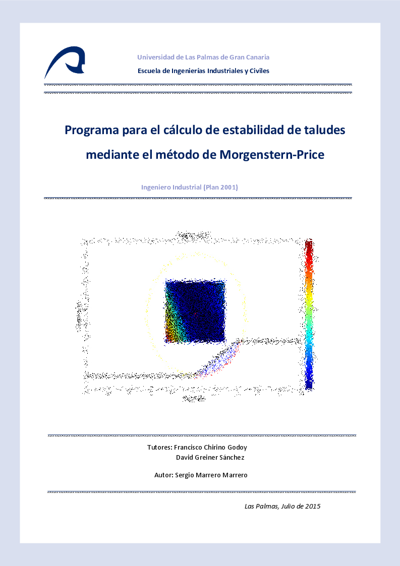 Anteprima della tesi: Programa para el cálculo de estabilidad de taludes mediante el método de Morgenstern-Price , Pagina 1