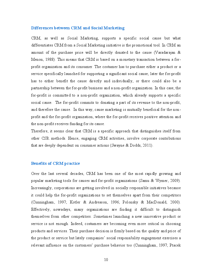 Estratto dalla tesi: Cause-Related Marketing and the U.S. Sports Industry
