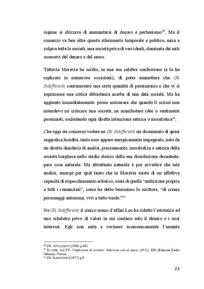 Estratto dalla tesi: Dall'indifferenza alla Noia: Alberto Moravia