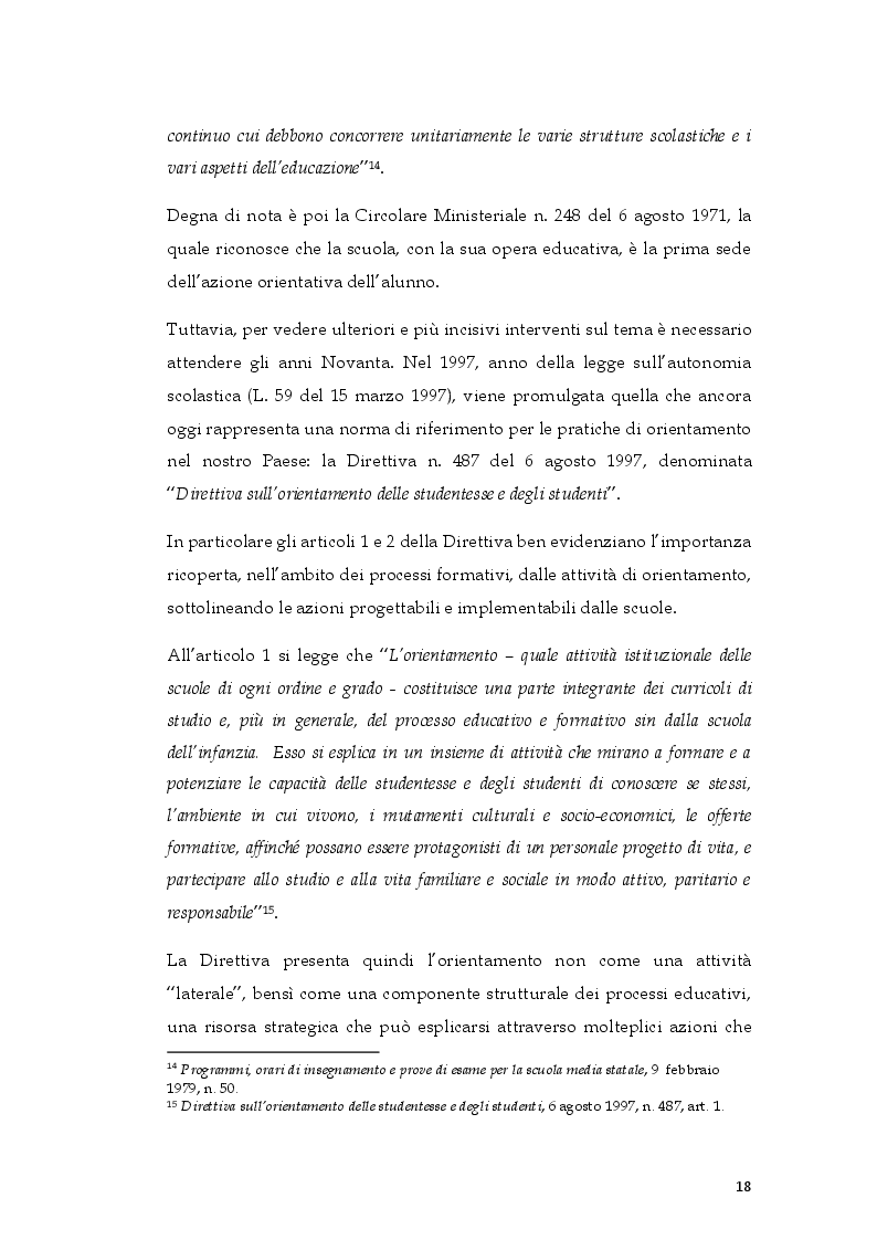 Estratto dalla tesi: L'ePortfolio come strumento per l'orientamento diacronico-formativo