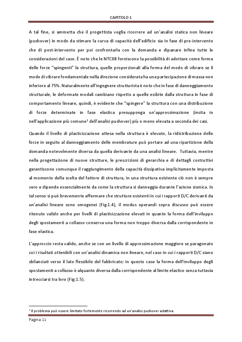 Anteprima della tesi: Influenza delle tamponature sulla risposta dinamica di edifici in cemento armato, Pagina 9