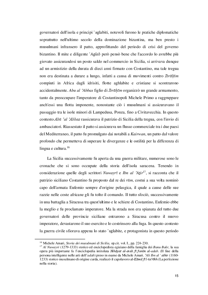 Estratto dalla tesi: I caratteri della presenza dell'Islam a Palermo nel medioevo