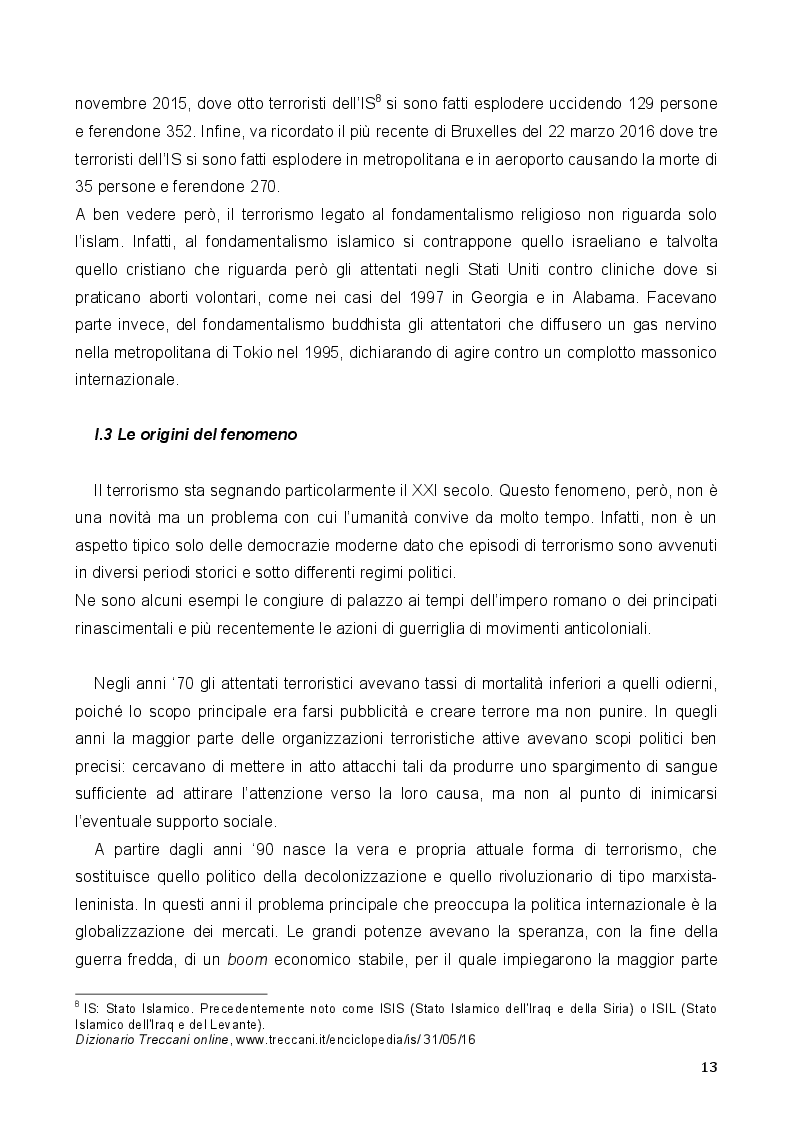 Estratto dalla tesi: Terrorismo e Stato Islamico: analisi del fenomeno. Da Spagna e America Latina la voce degli esperti e della stampa