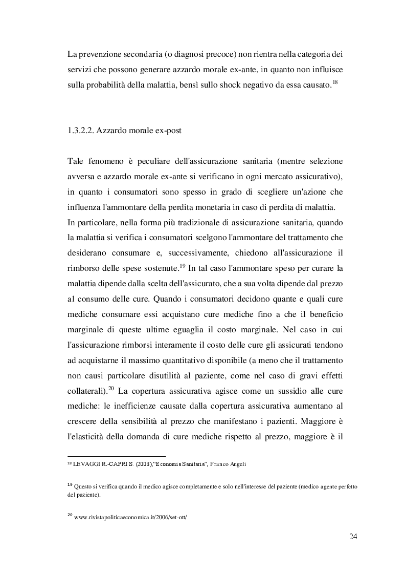 Estratto dalla tesi: Assicurazioni sanitarie e sanità integrativa. Scenario attuale e prospettive di sviluppo.