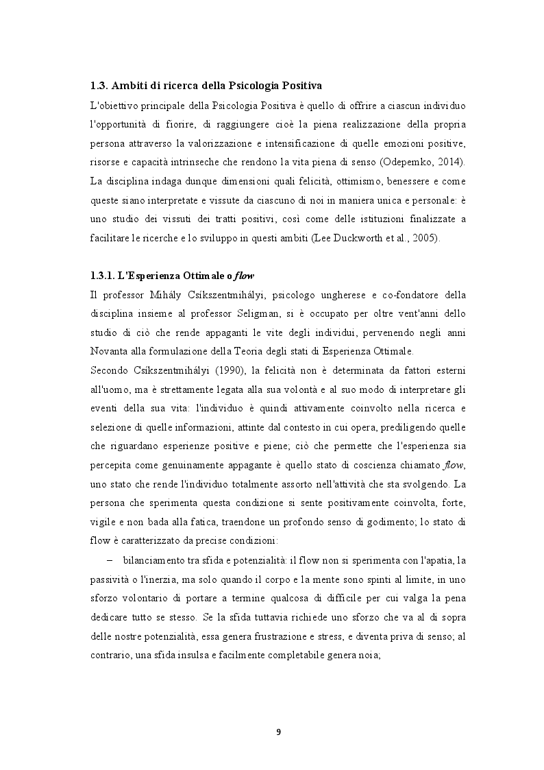 Estratto dalla tesi: Umorismo e Benessere Psicologico