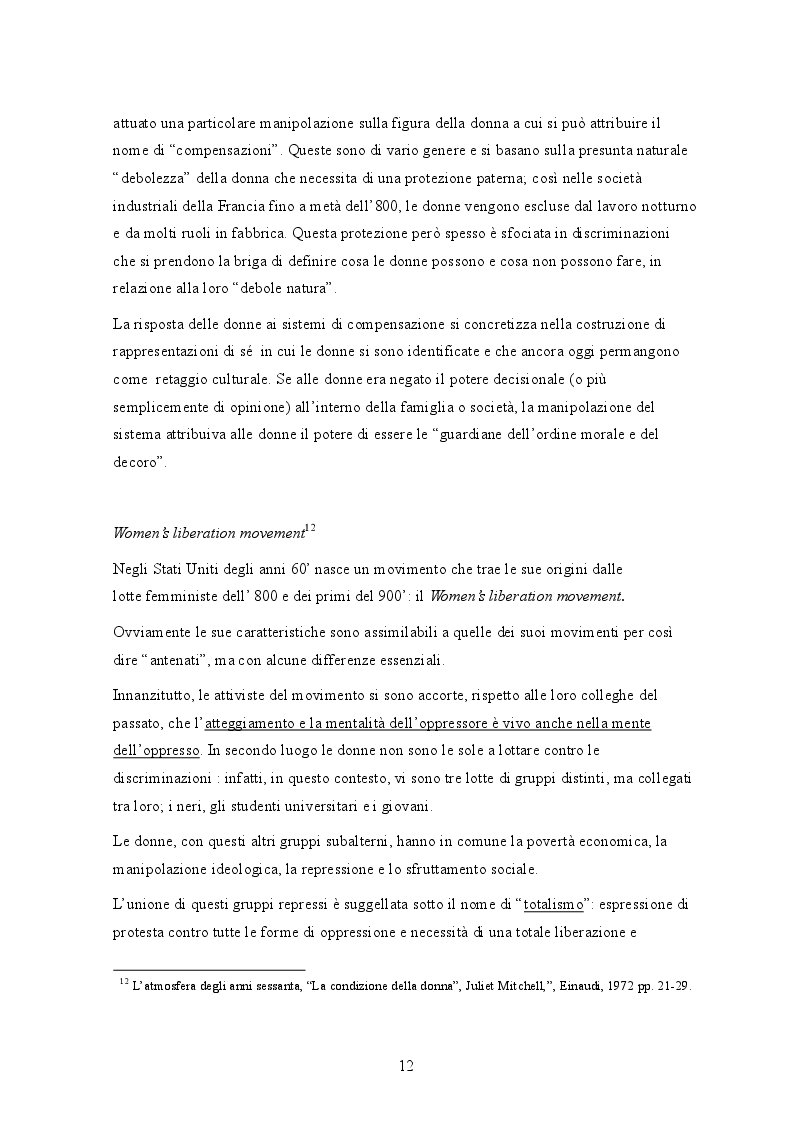 Estratto dalla tesi: Stereotipi di bellezza al femminile: un'approssimazione attraverso due lungometraggi del mondo italiano e angloamericano