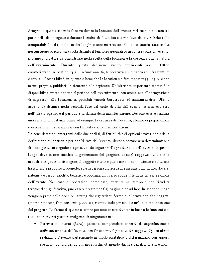 Estratto dalla tesi: Il ruolo degli eventi nella valorizzazione del territorio: il caso Exploring Bandiere Arancioni