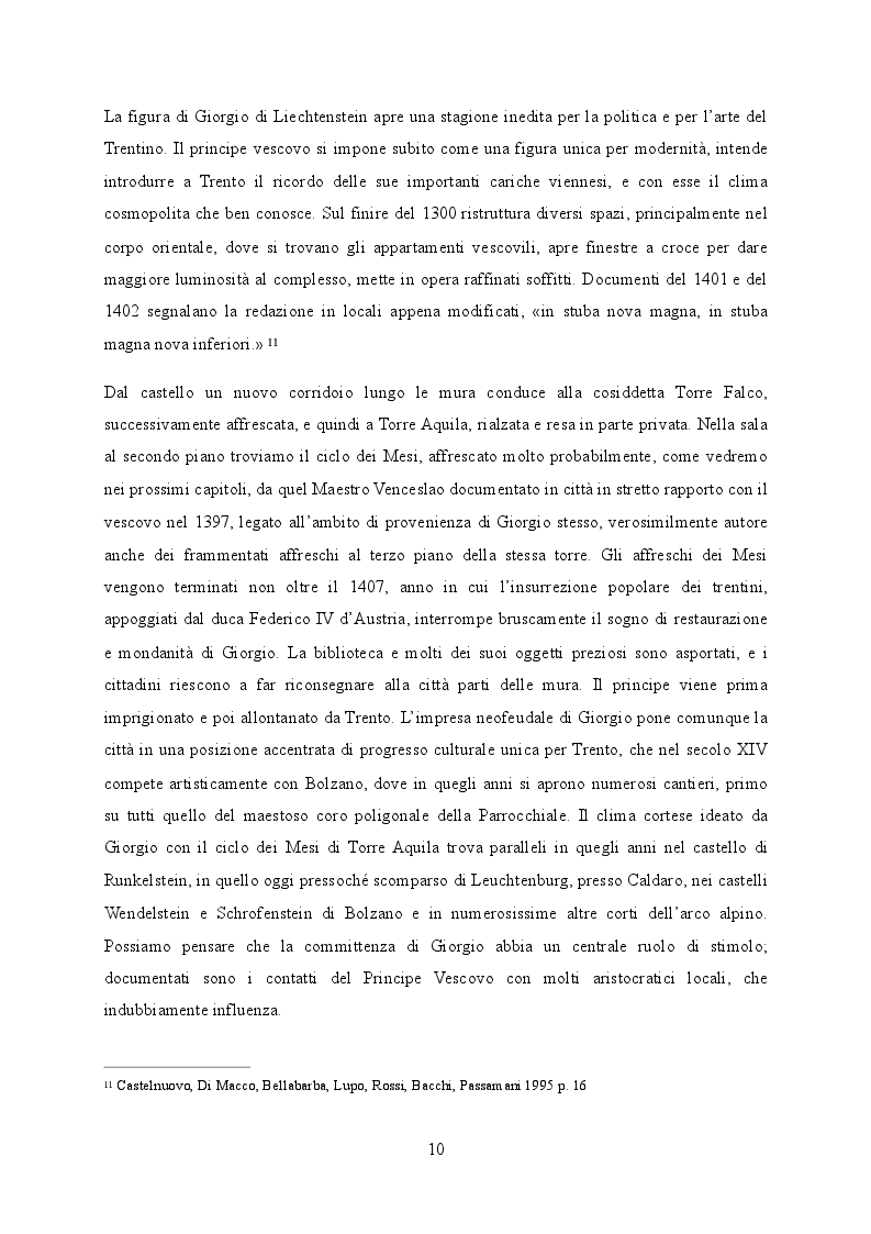 Estratto dalla tesi: I Mesi del Buonconsiglio