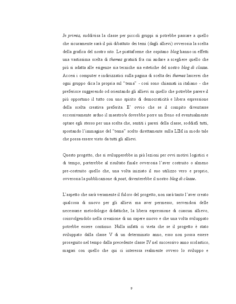 Estratto dalla tesi: La didattica fra teoria e pratica nella Scuola Primaria