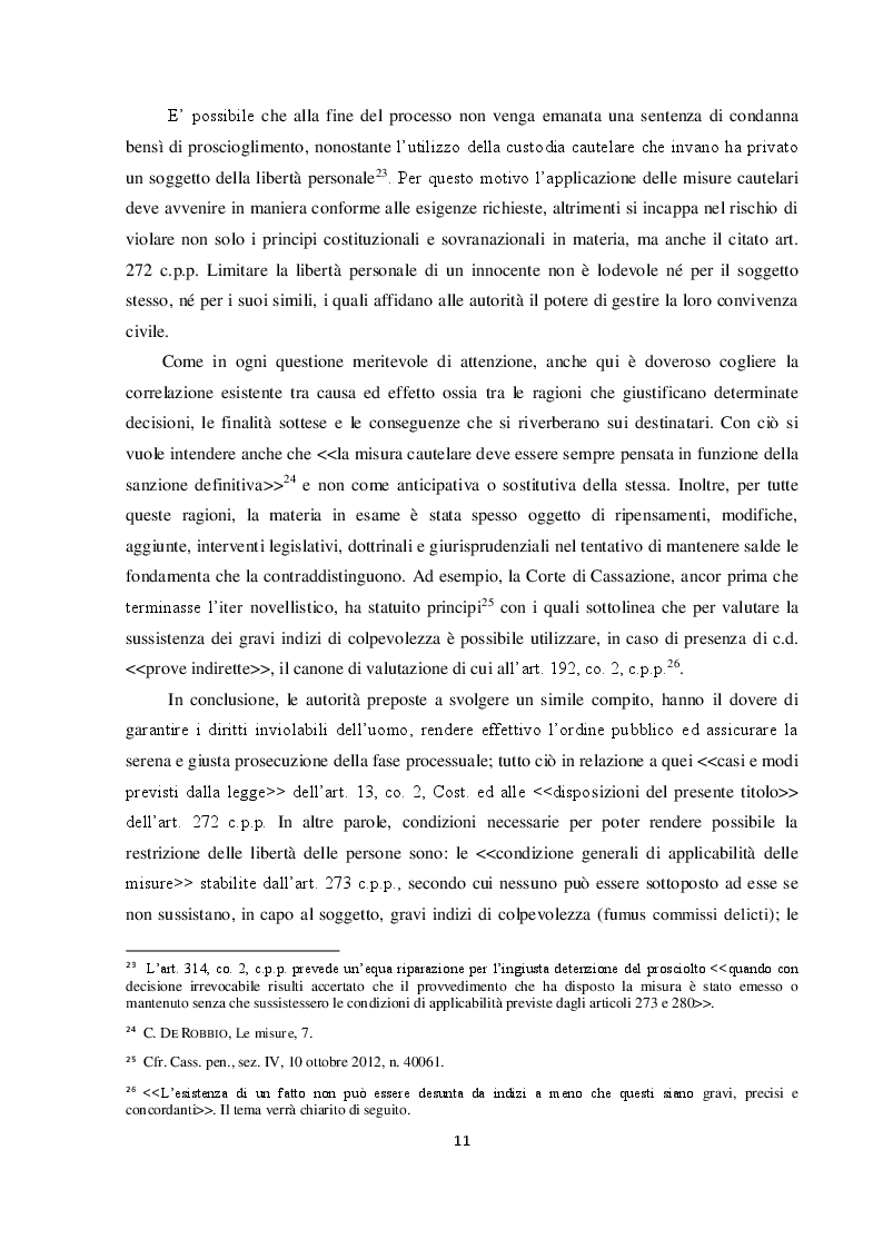 Anteprima della tesi: Il requisito dell'attualità nelle nuove misure cautelari: l'importanza della legge 16 aprile 2015 n. 47, Pagina 6