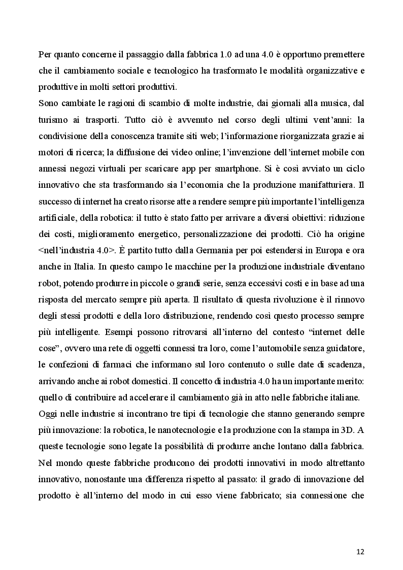 Estratto dalla tesi: L'internazionalizzazione delle imprese italiane: tre casi di studio nel settore alimentare