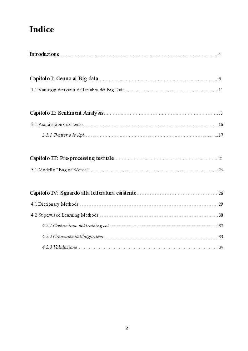 Indice della tesi: Sentiment Analysis e applicazione in R: ''The Brexit Mood'', Pagina 1