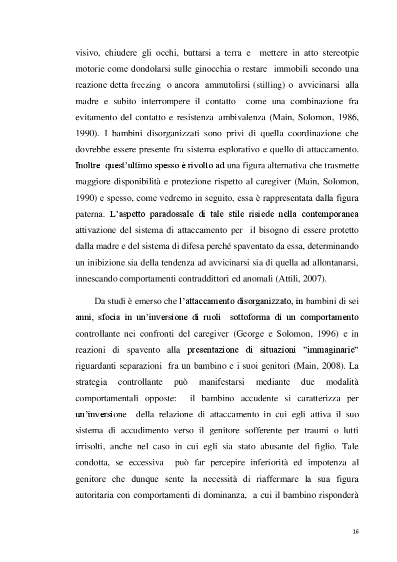 Estratto dalla tesi: Il ruolo delle funzioni genitoriali nei casi di “trauma complesso”