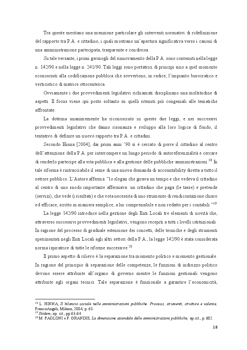 Estratto dalla tesi: Accountability e gestione della performance nel settore pubblico: il bilancio sociale nelle scuole come misura del valore e del benessere collettivo