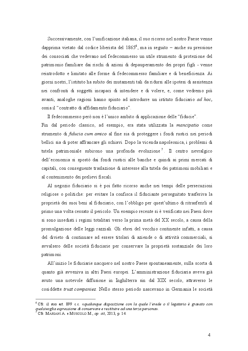 Estratto dalla tesi: Le società fiduciarie e il controllo pubblico. La vigilanza di Banca d’Italia.