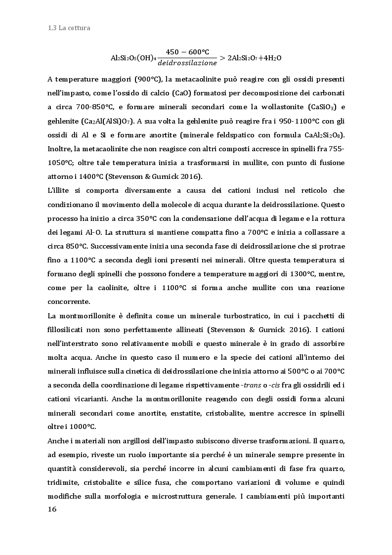 Estratto dalla tesi: Analisi Morfologiche e Strutturali per l'Indagine delle Ceramiche Archeologiche