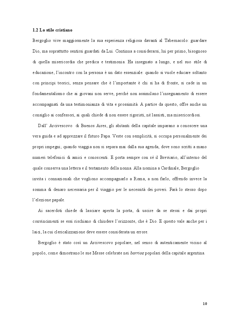 Estratto dalla tesi: Papa Francesco: la concezione del Creato e dell'essere umano nell'Enciclica "Laudato Sì"