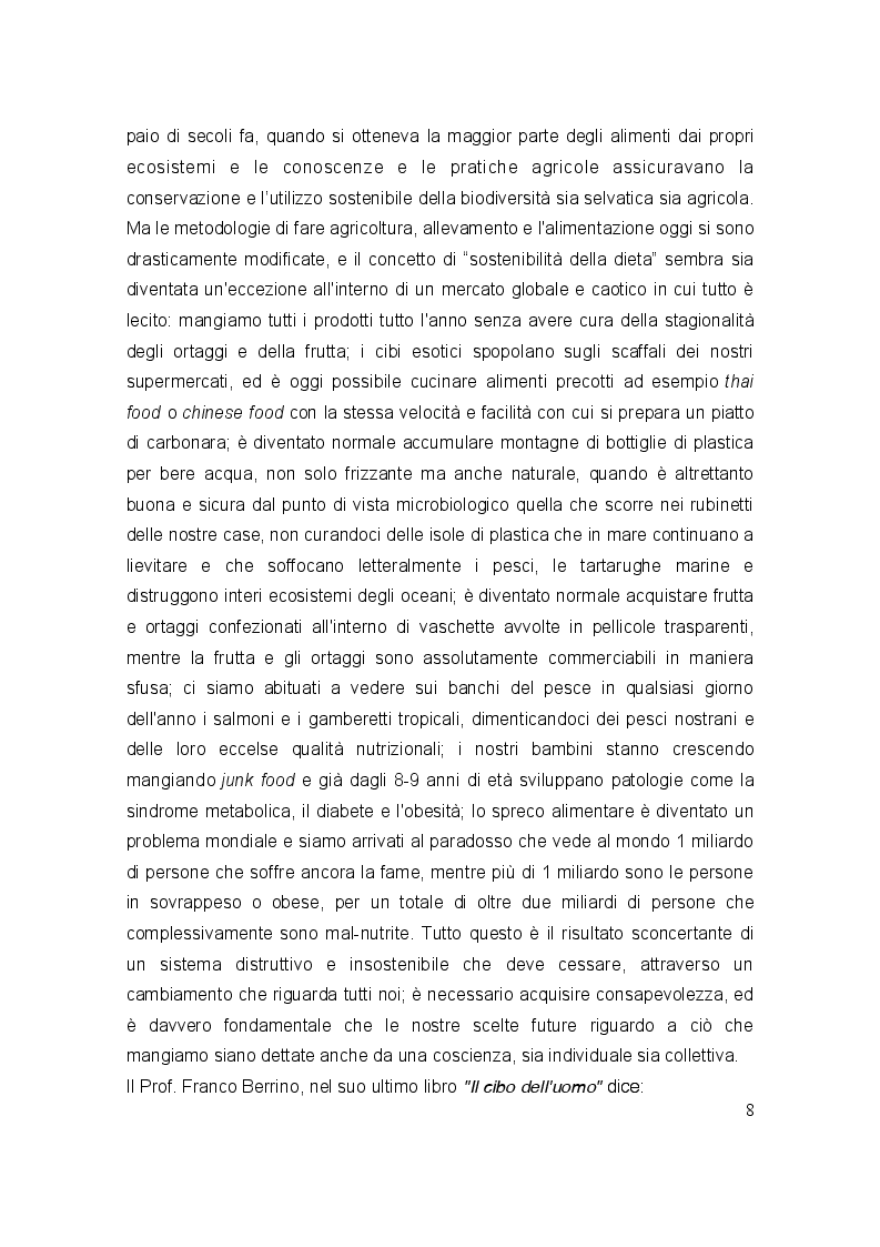 Anteprima della tesi: La dieta sostenibile per l'ambiente, Pagina 3